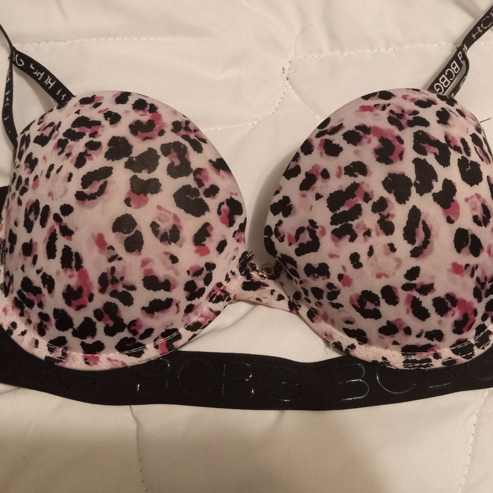 BCBG 36C Leopard Print Bra
